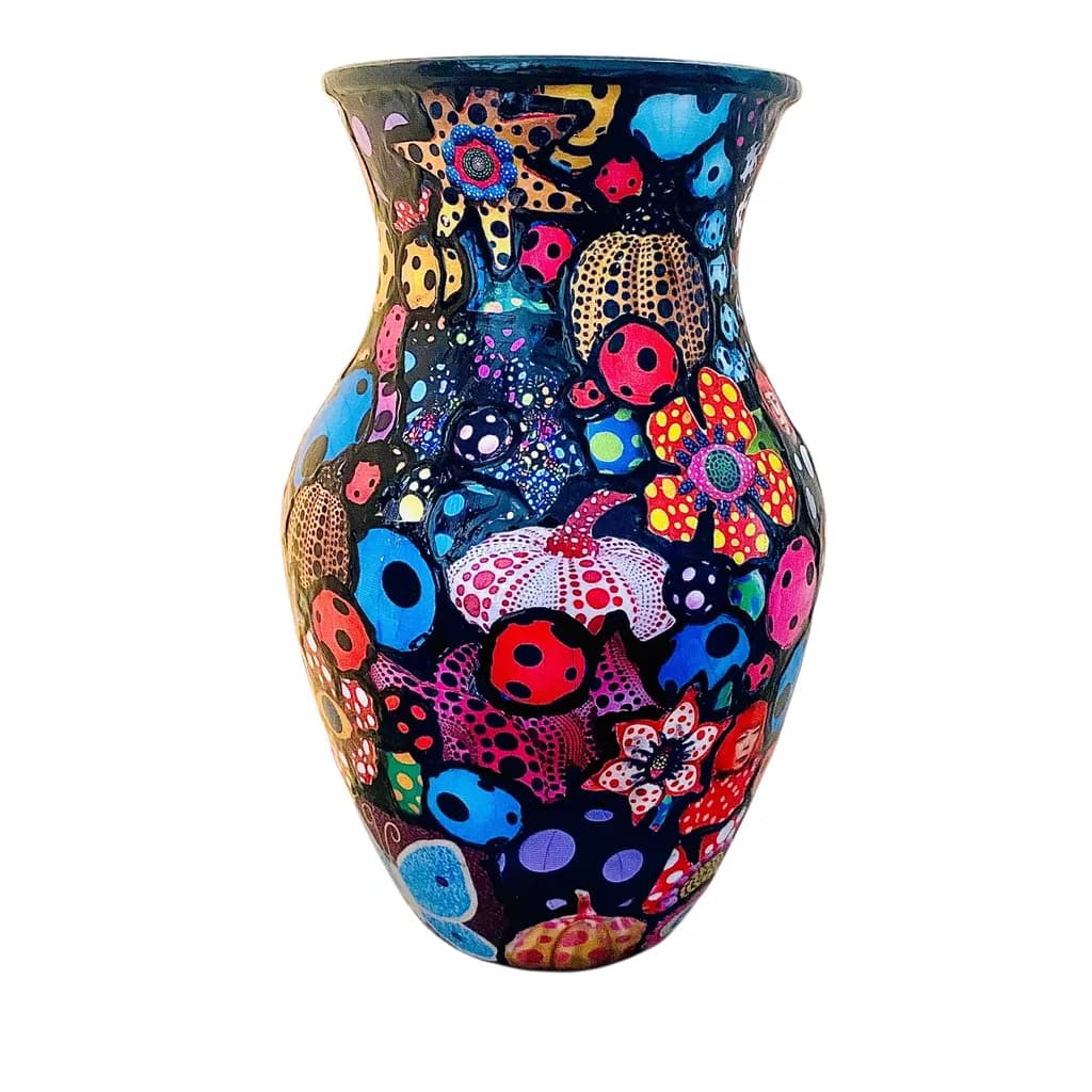Polka Dot Garden Vase