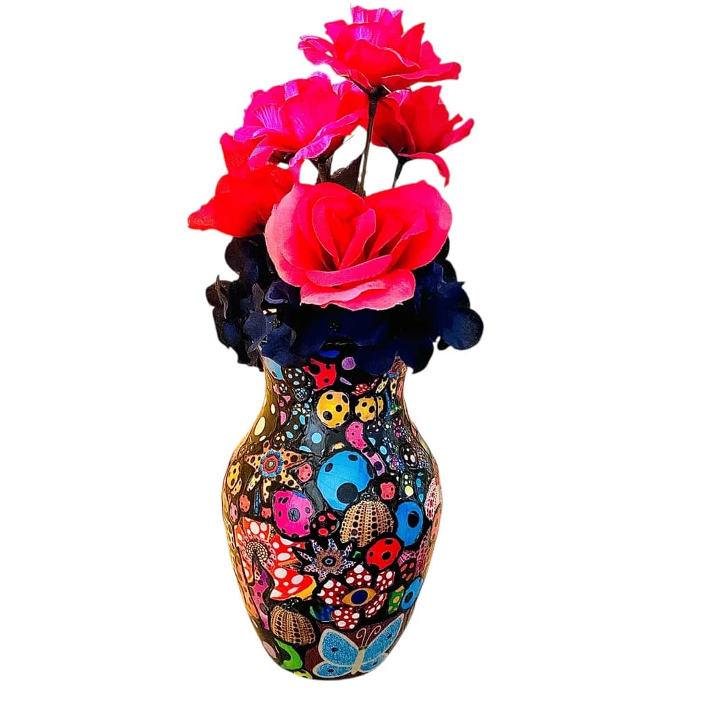 Floral Mosaic Vase