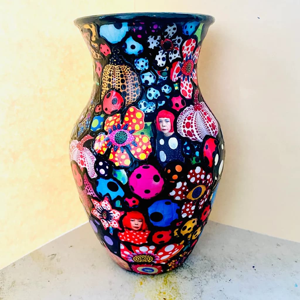 Polka Portraits Vase