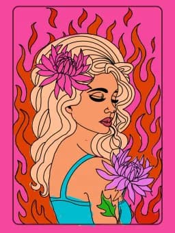 Flaming Eris Bloom