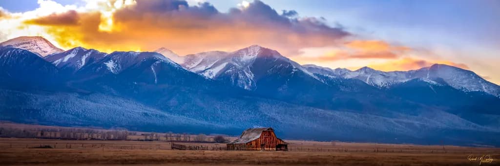 Winter Embrace Mountains