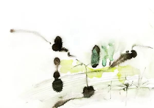 Whispers of Nature: A Serene Watercolor Journey Through Abstract Landscapes