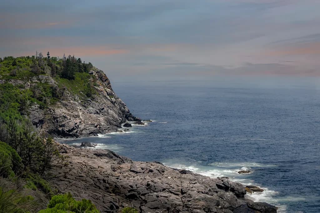 Burnthead Cliffs and Gull Cove - Monhegan Island Maine