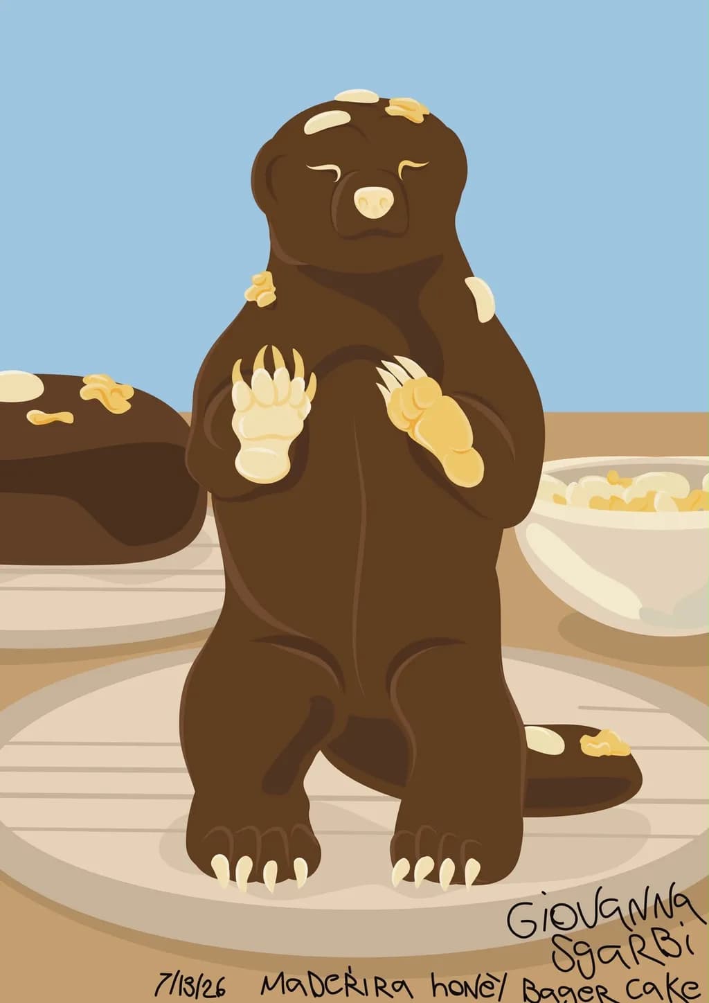 Madeira Honey Badger Cake