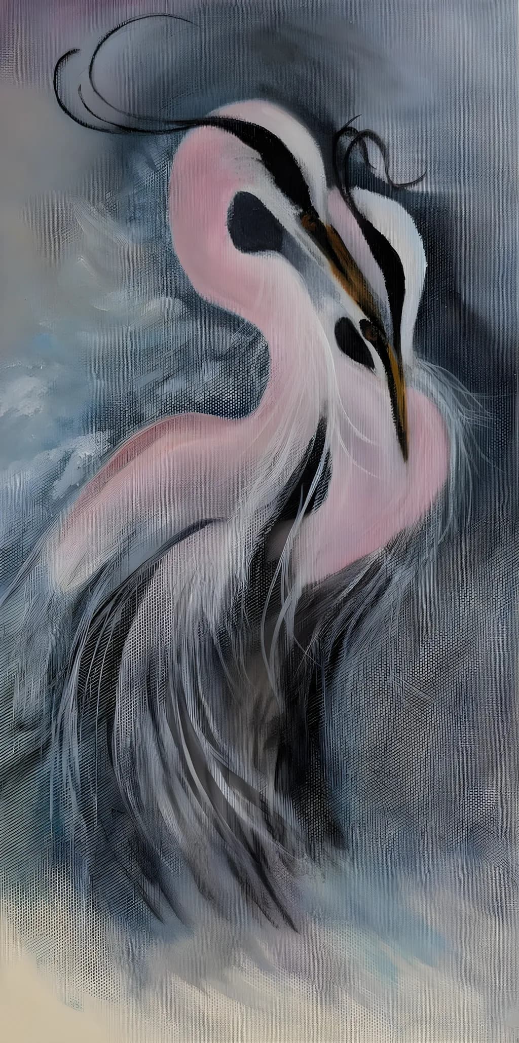 Whispers of Elegance: An Abstract Dance of Feathers and Grace