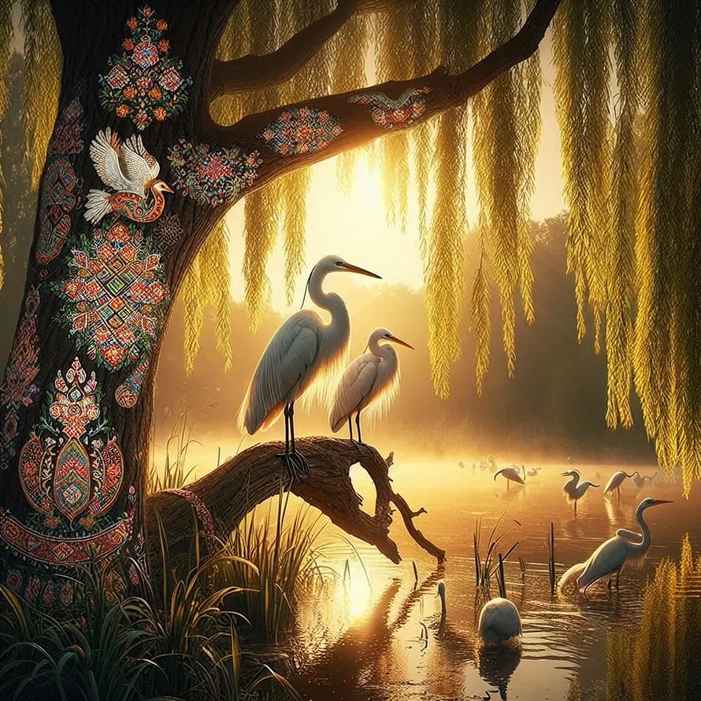 Whispers of Dawn: Elegance in Nature's Embrace