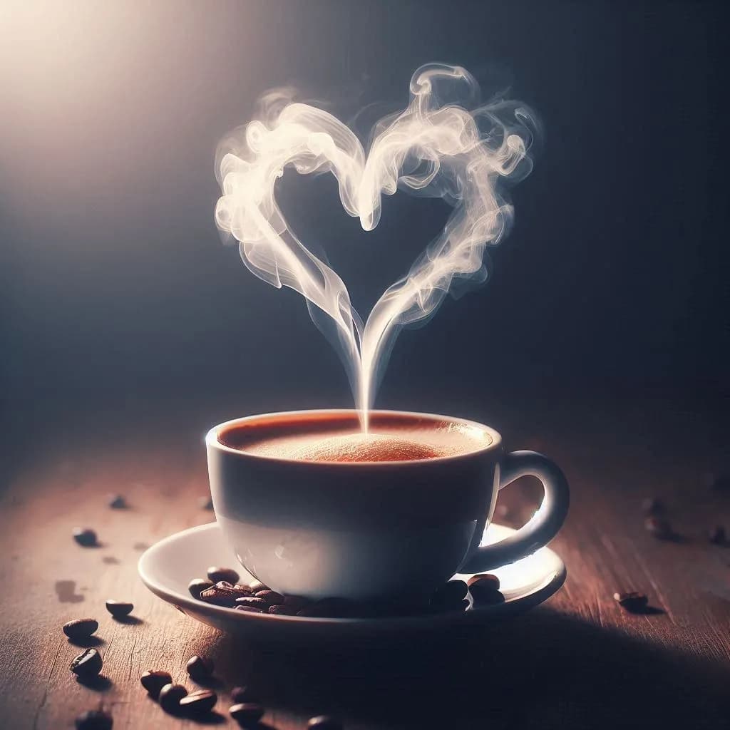 Heartfelt Steam: A Cozy Coffee Moment