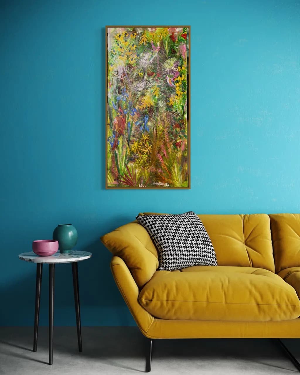 Vibrant Garden Symphony: A Contemporary Celebration of Color and Life
