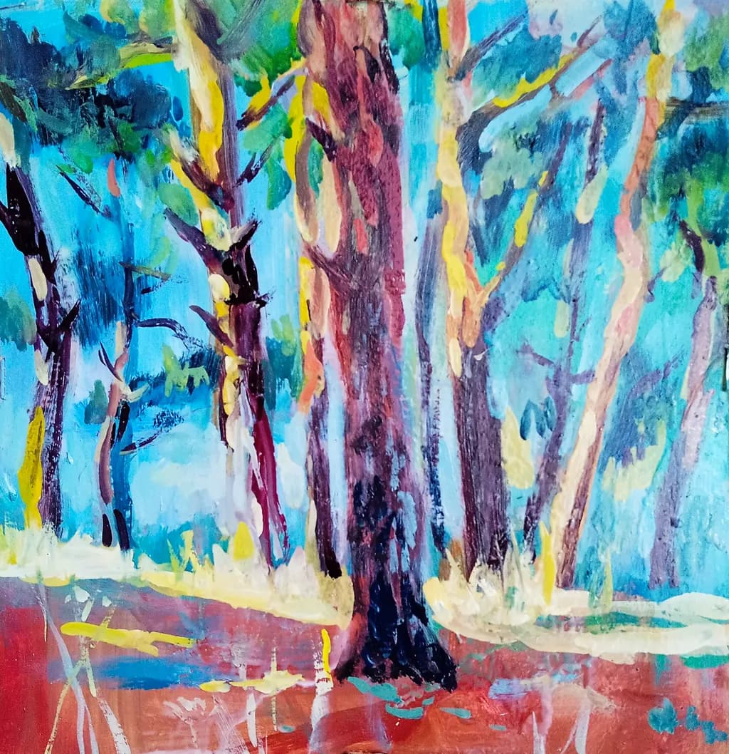 Whispers of the Forest: A Vibrant Dance of Color and Light