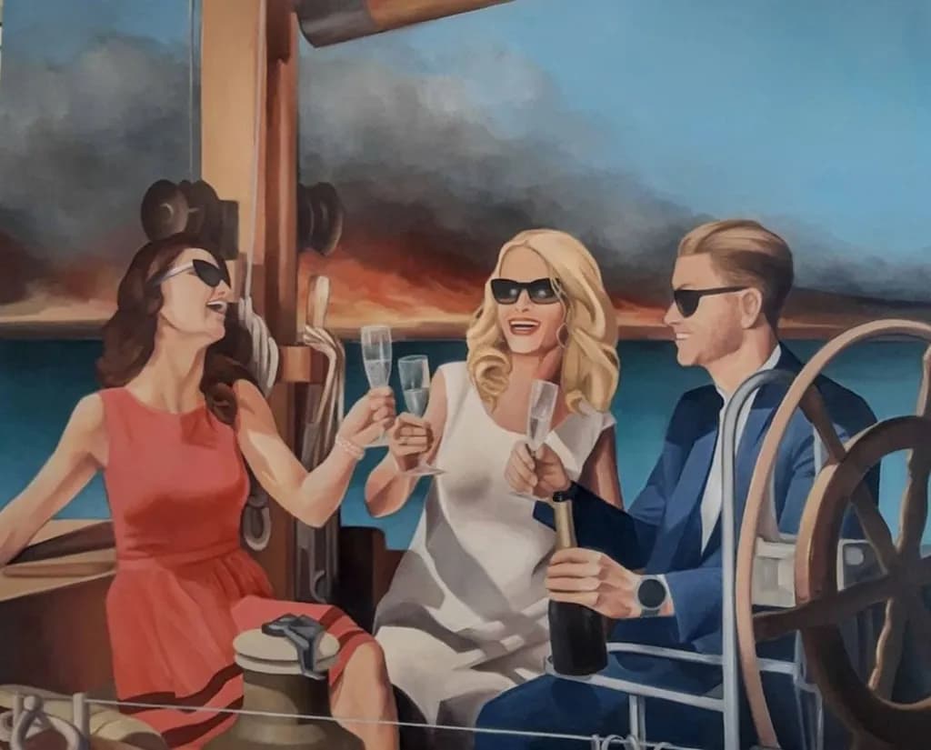 Celebrating Joyful Moments: Elegance on the Open Sea