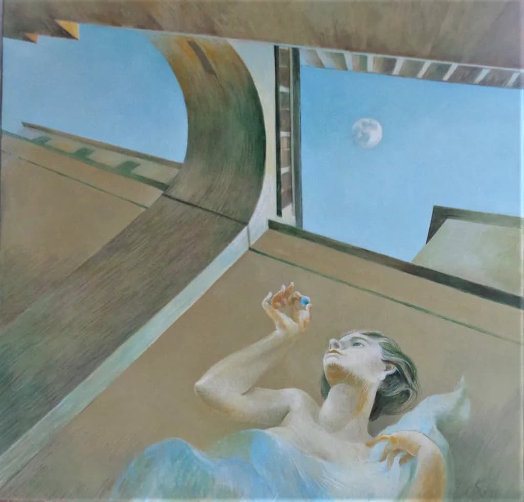 Celestial Reverie: A Sculptural Perspective of Moonlit Dreams