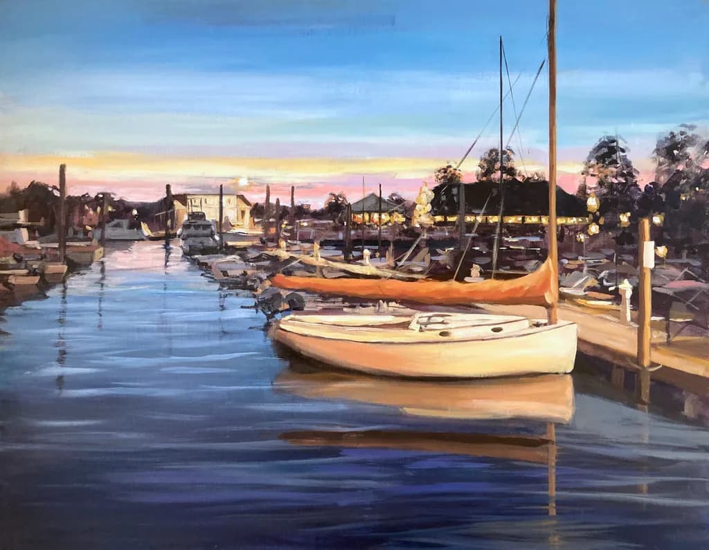 Sunset at Guilford Marina