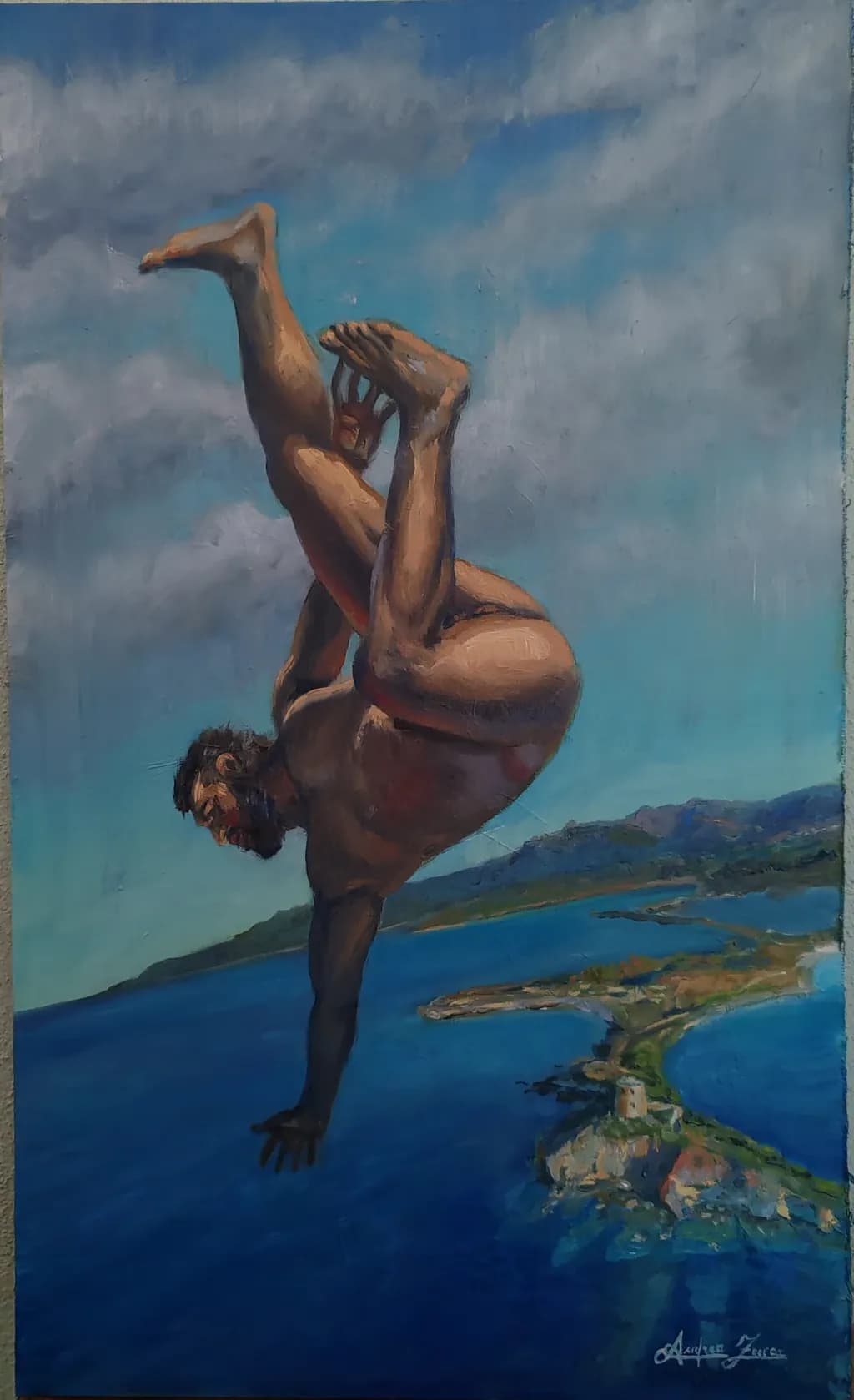 Ethereal Balance: A Daring Dive into Serenity and Strength