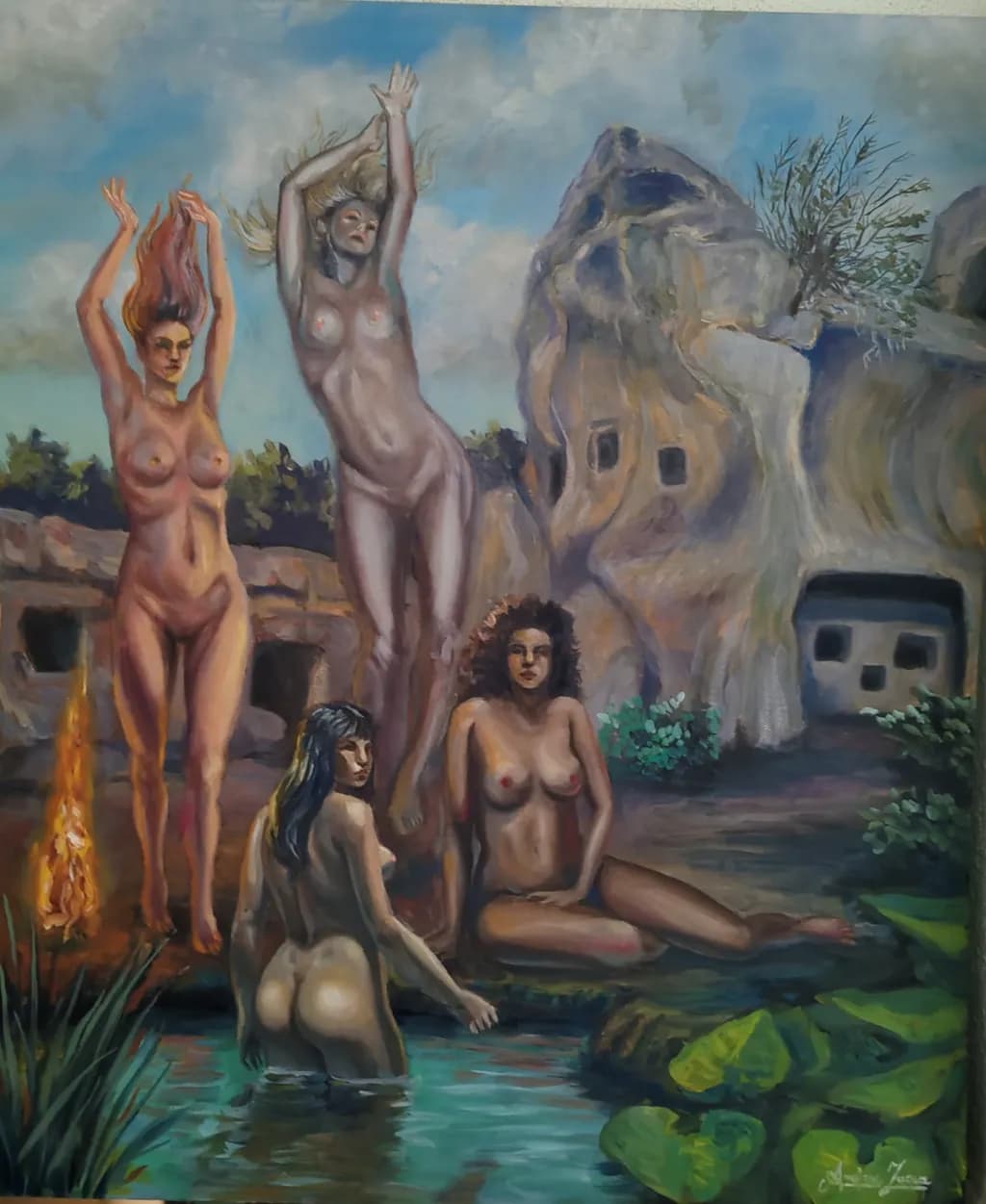 Ethereal Embrace: A Celebration of Feminine Spirit in Nature's Sanctuary