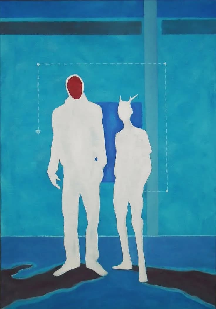 Silent Shadows: A Study of Presence and Absence in Blue