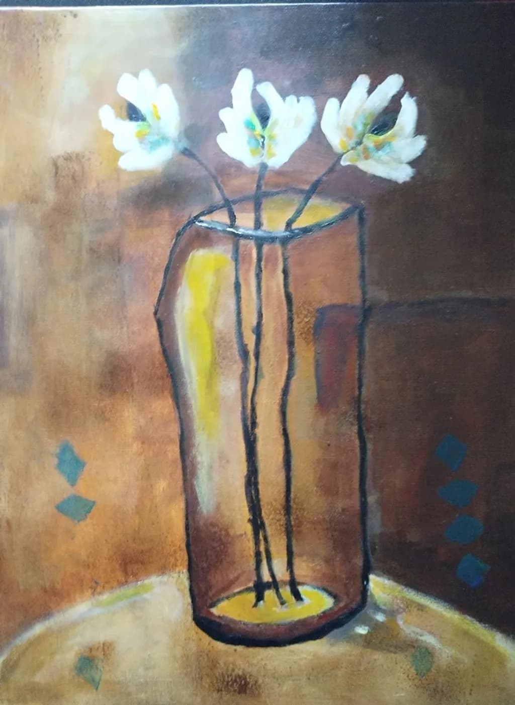 Brown Vase Trio