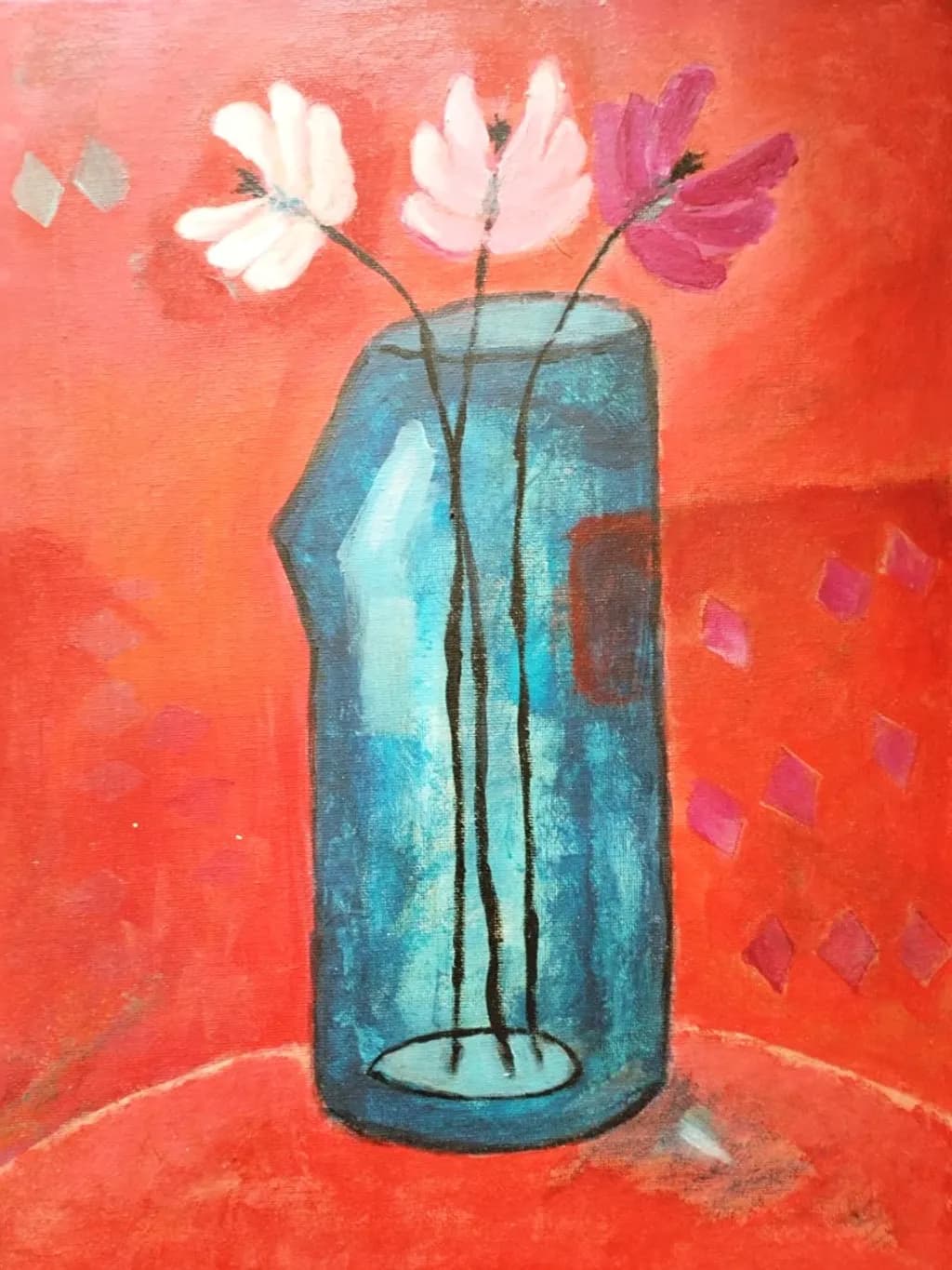Blue Vessel Blooms