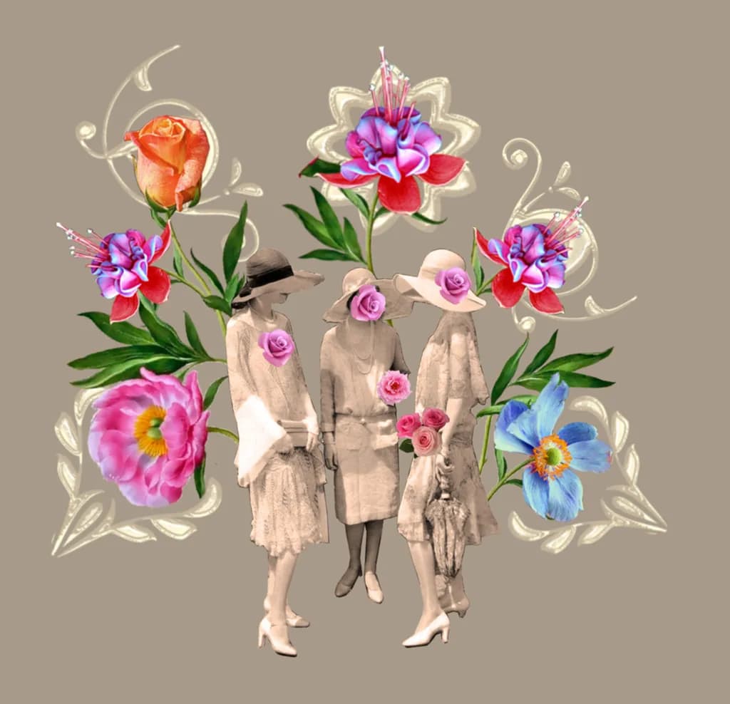 Whispers of Elegance: A Floral Gathering of Timeless Grace