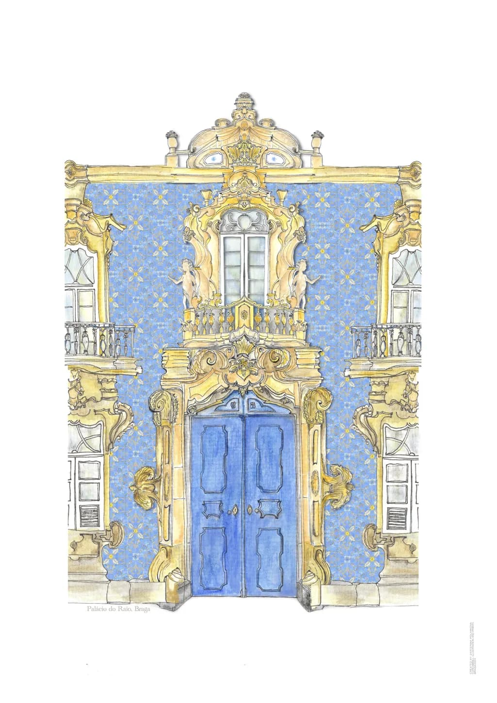 Baroque Blue Door