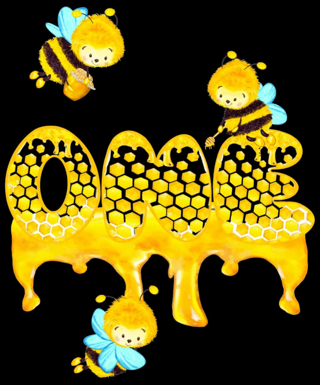 Whimsical Honeybee Dance: A Playful Celebration of Yellow and Sweetness