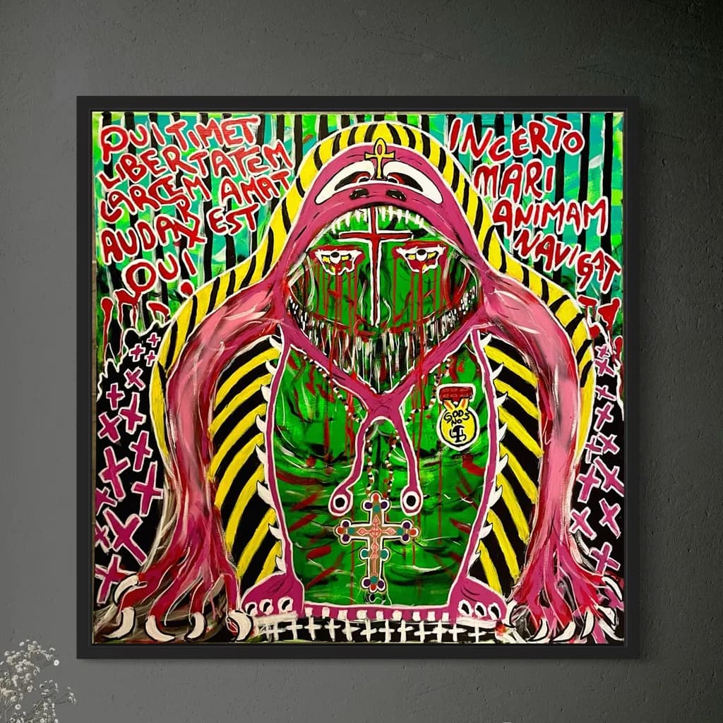 Vivid Embrace: A Journey Through Chaos and Identity