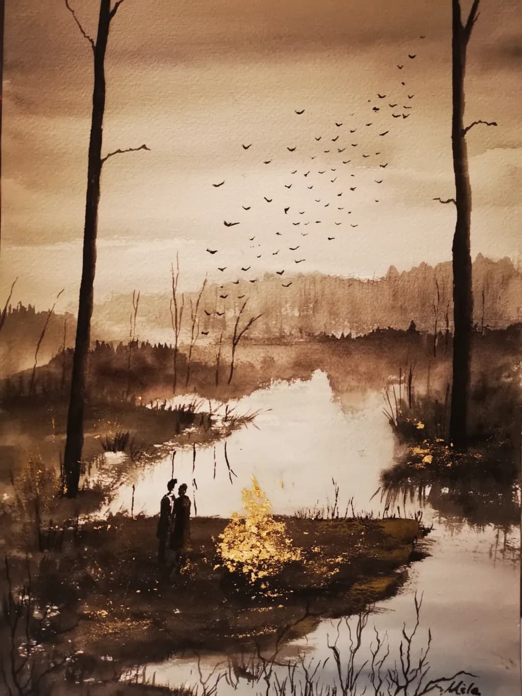 Contemplation by the Water