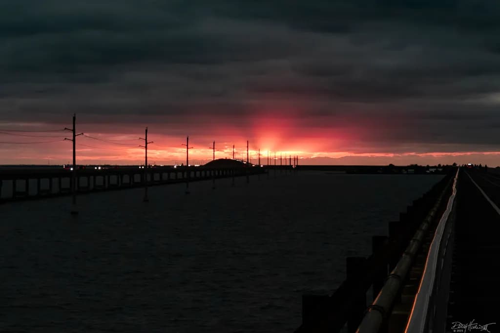 Sunset From The Old Seven Mile Bridge
