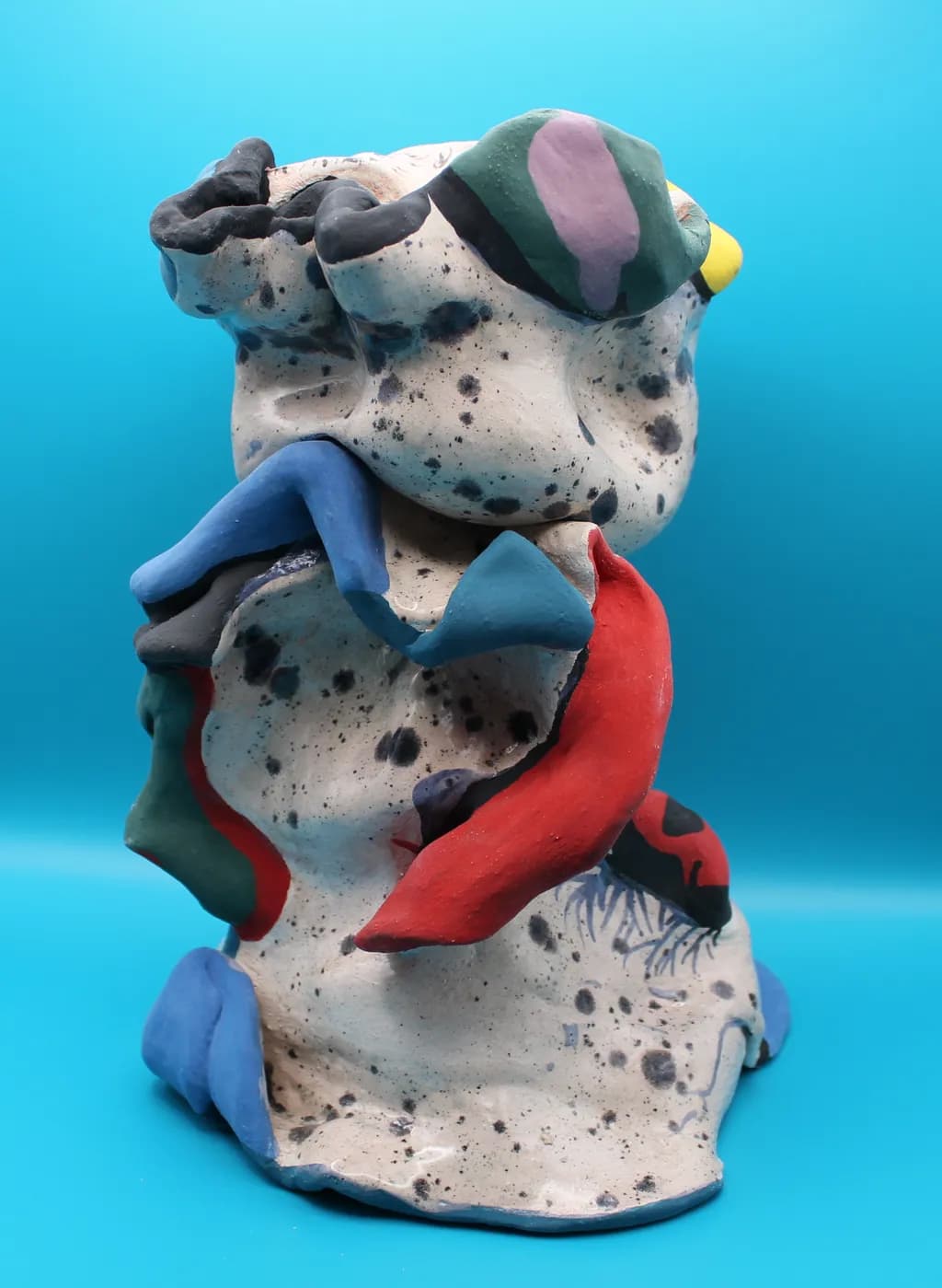 Colorful Abstract Sculpture: A Playful Exploration of Form and Texture in Contemporary Art