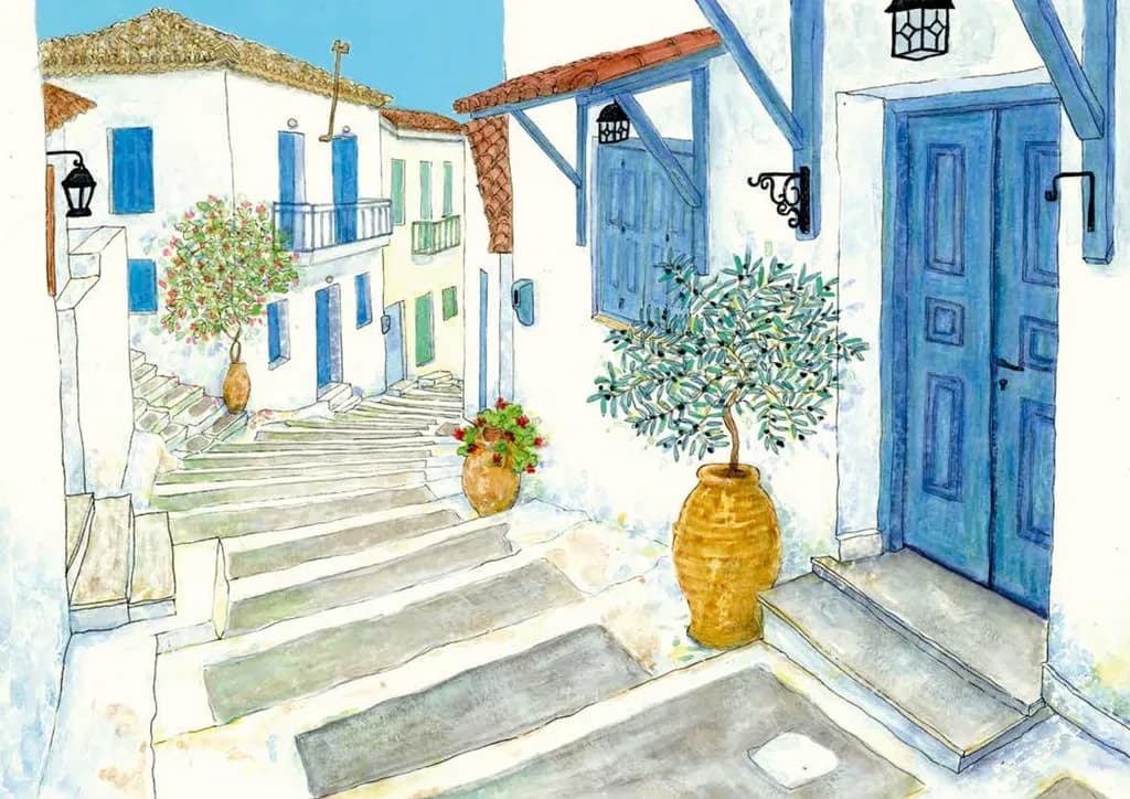 Mediterranean Street Scene
