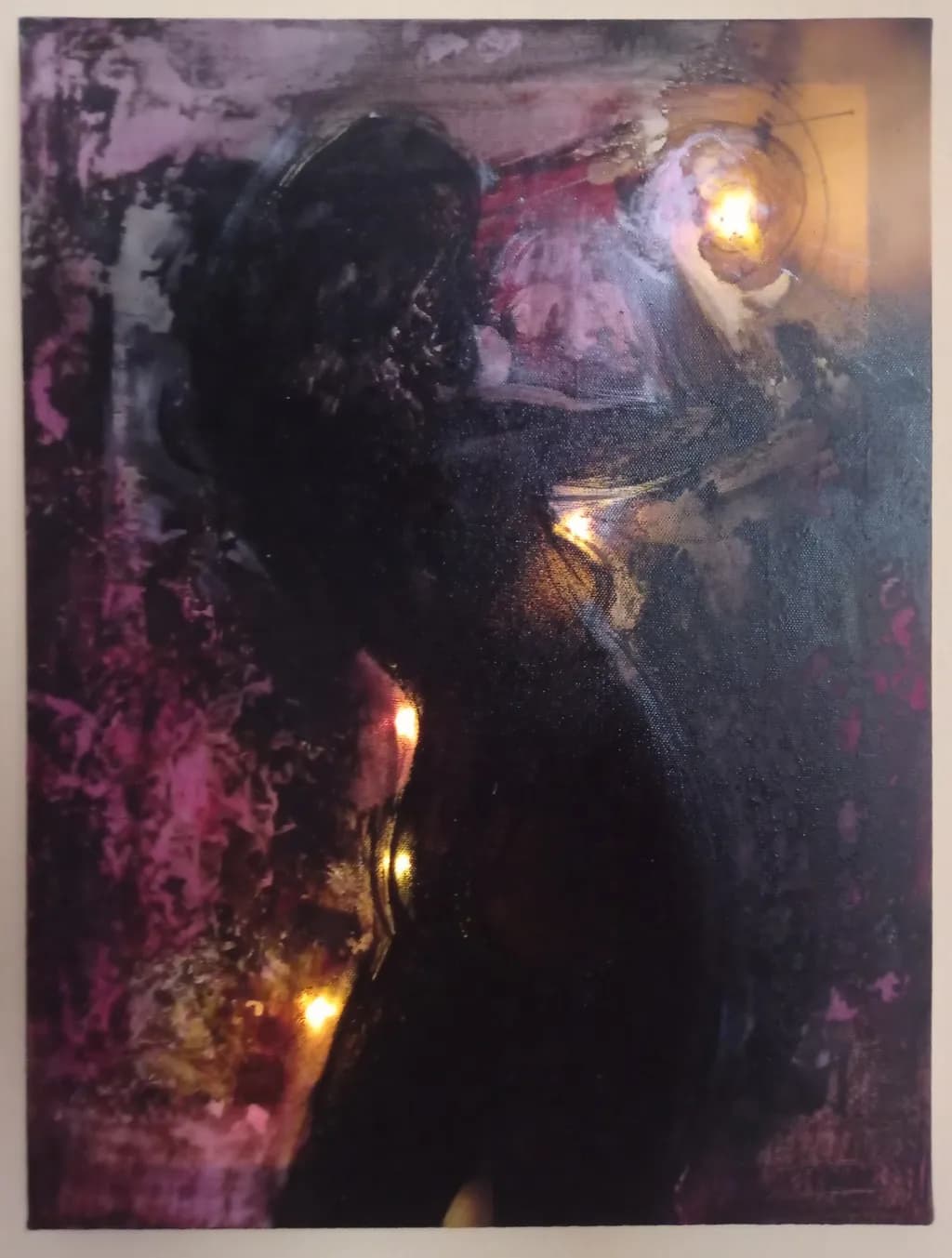 Whispers of Light: An Abstract Dance of Color and Shadow