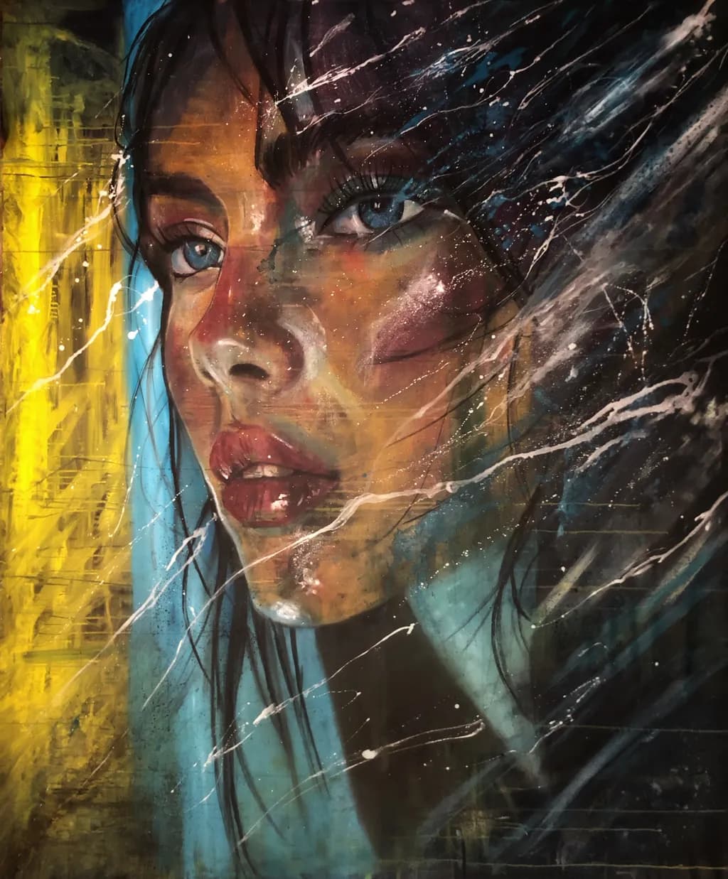 Whispers of Color: A Portrait of Resilience and Light
