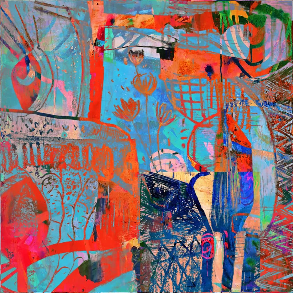 Vibrant Whimsy: A Kaleidoscope of Color and Form