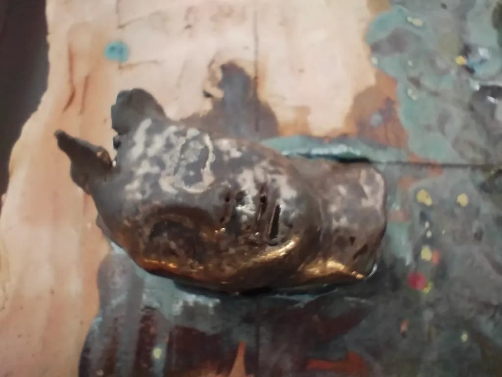 Abstract Bronze Form
