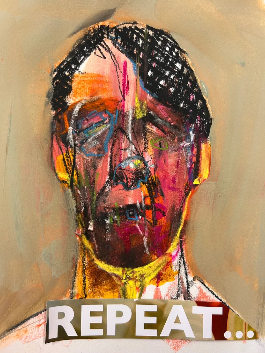 Echoes of Emotion: A Colorful Exploration of Repetition in Portraiture