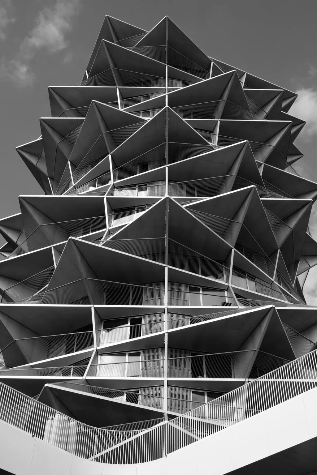 Whimsical Geometry: A Dance of Shadows and Light in Urban Architecture