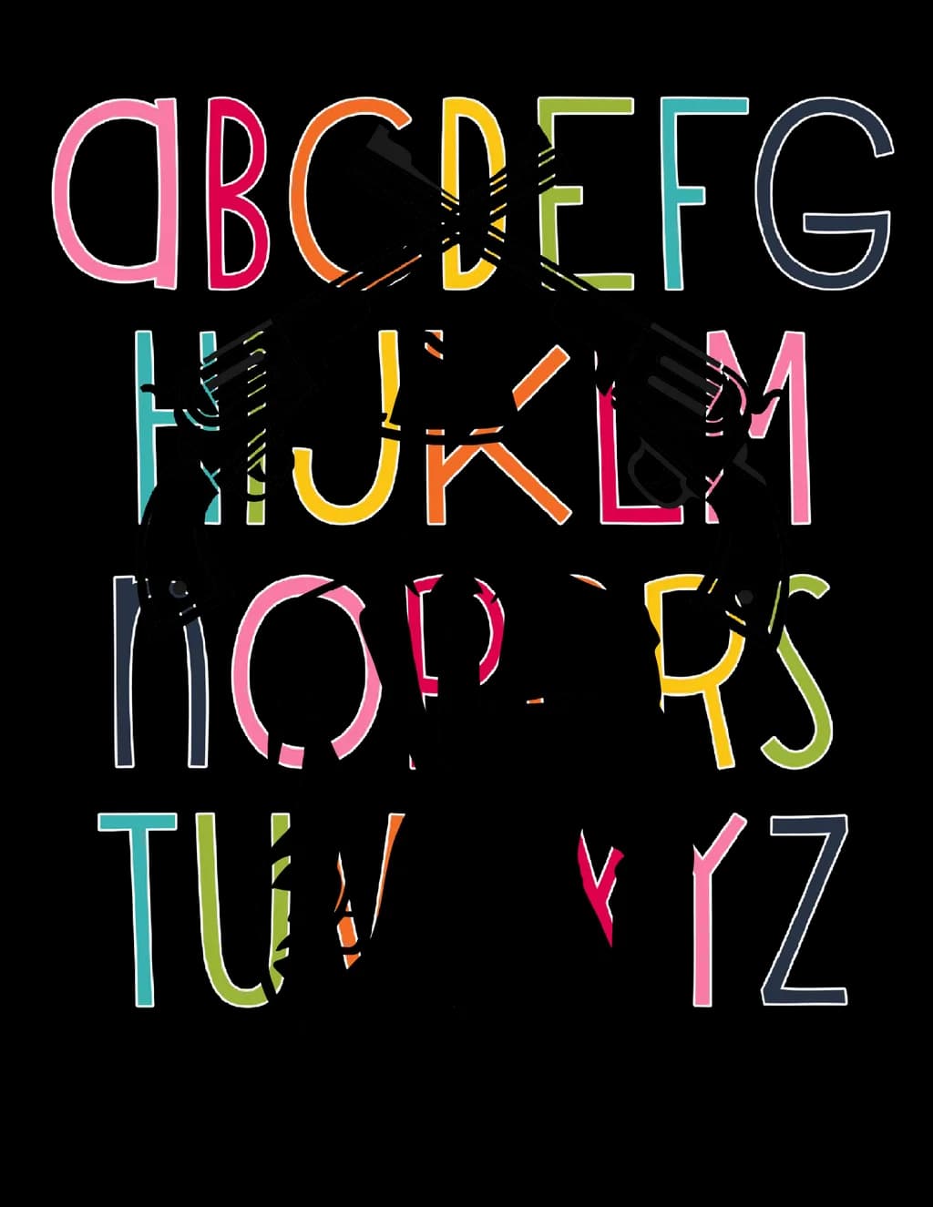 Alphabetical Armory: A Playful Twist on Letters and Firearms