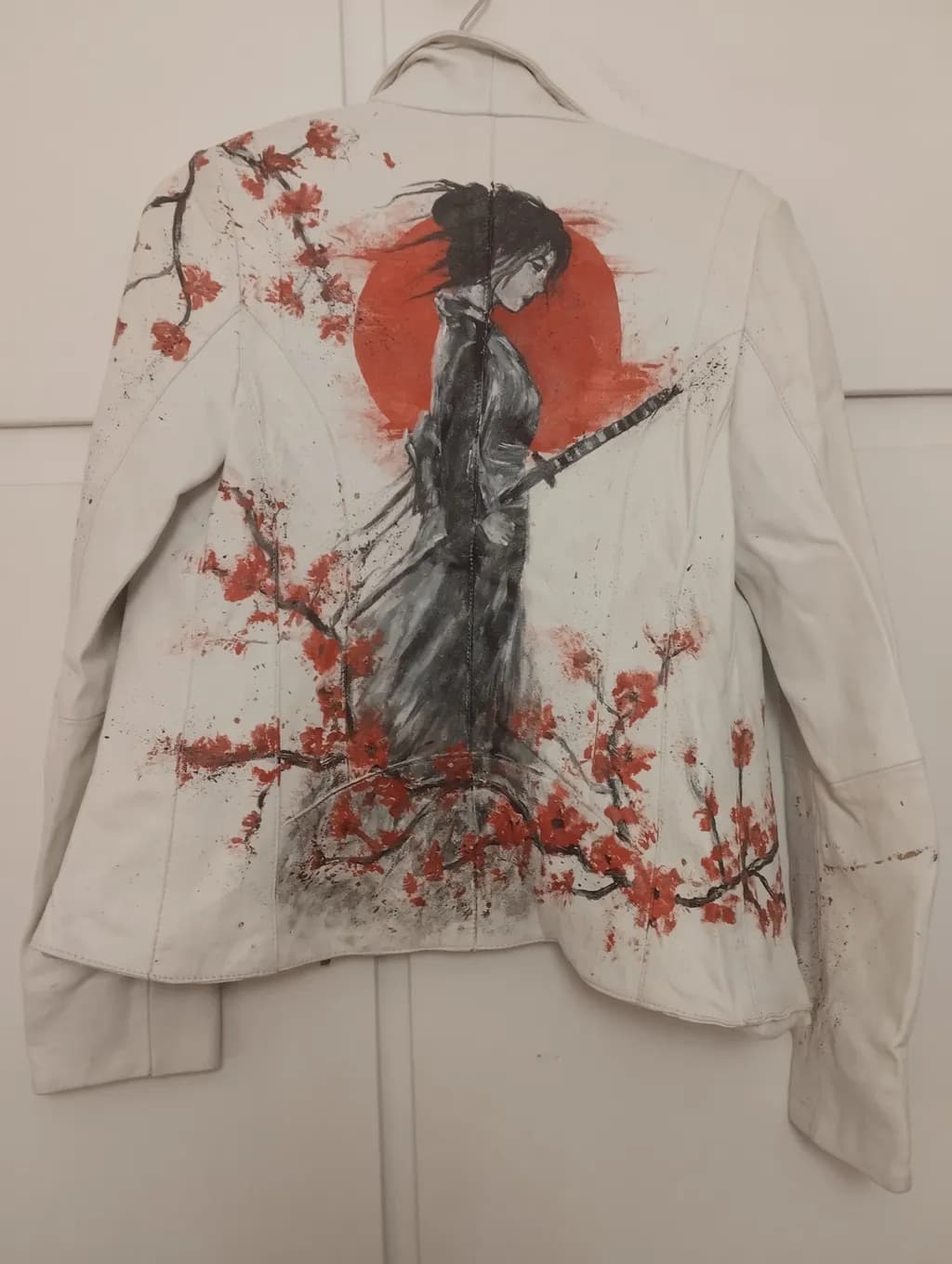 Whispers of the Cherry Blossom: A Kimono-Inspired Floral Jacket Artistry