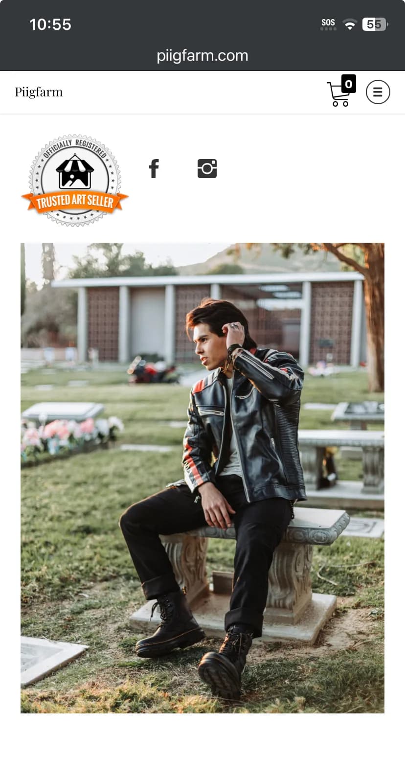 Urban Contemplation: A Portrait in Leather and Style