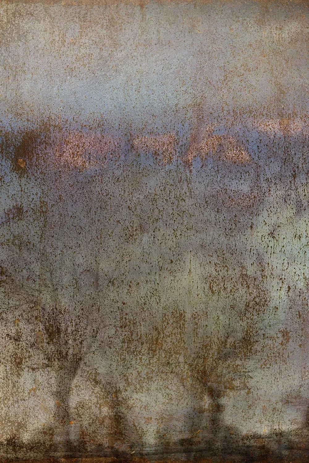 Rusty Reflections: An Abstract Journey Through Weathered Textures and Metallic Patina