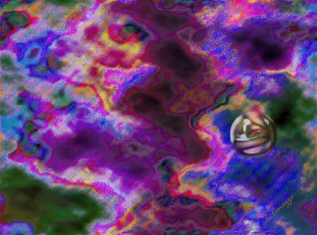 Abstract Swirl with Orb