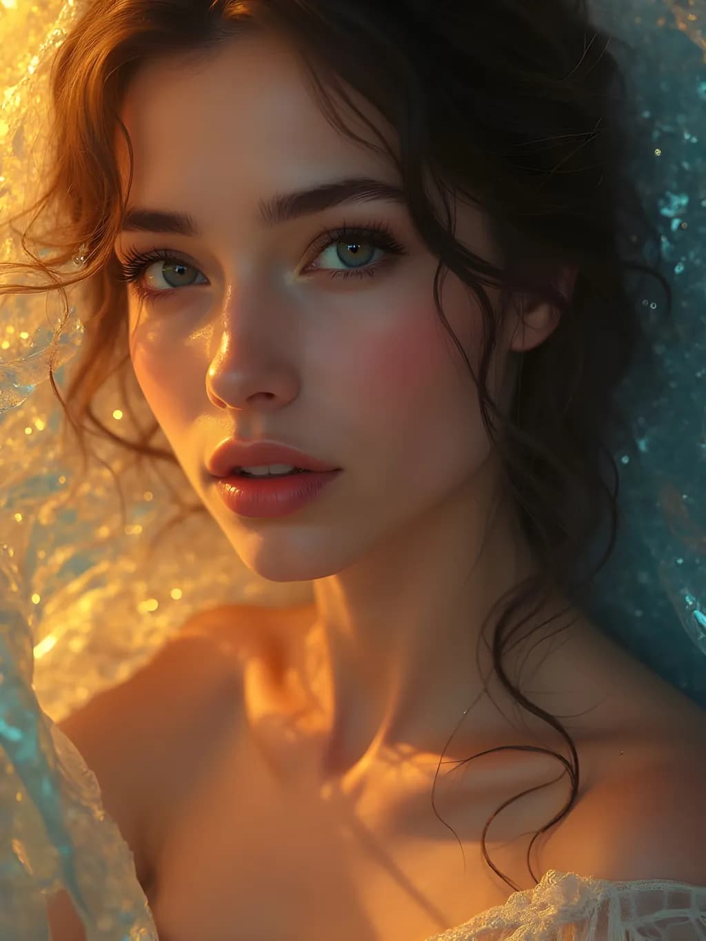 Ethereal Glow: A Portrait of Serenity and Light