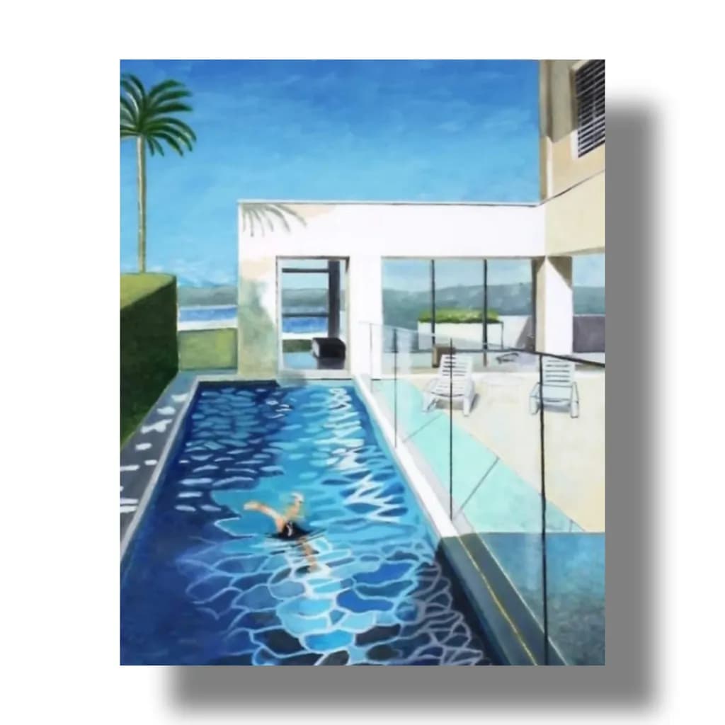 Poolside Reflection