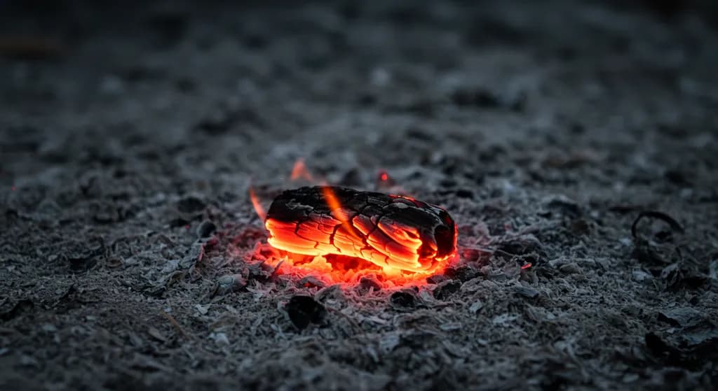Everything is a burning coal.