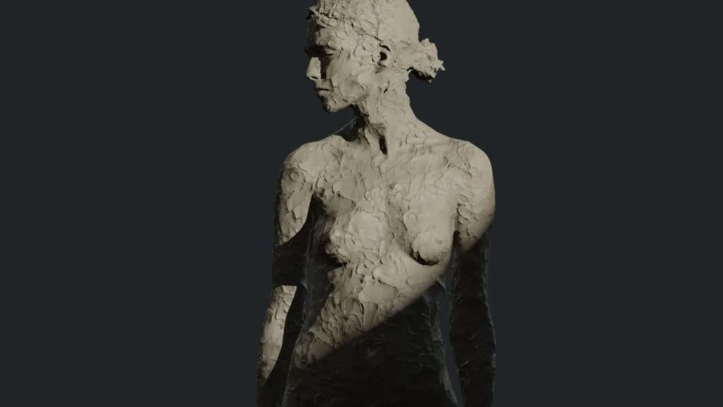 Ethereal Form: A Study in Light and Shadow