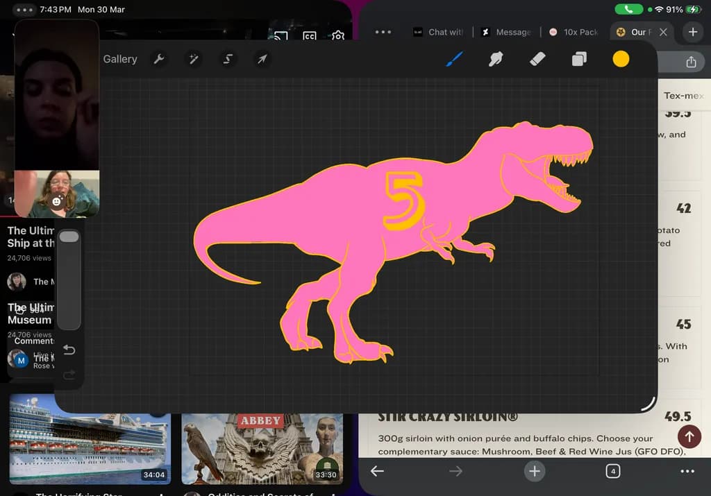Neon Pink T-Rex 5