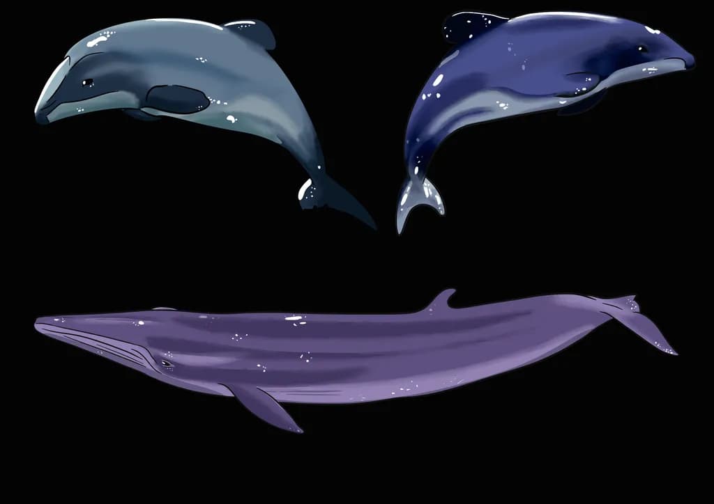 Whale and Dolphin Trio