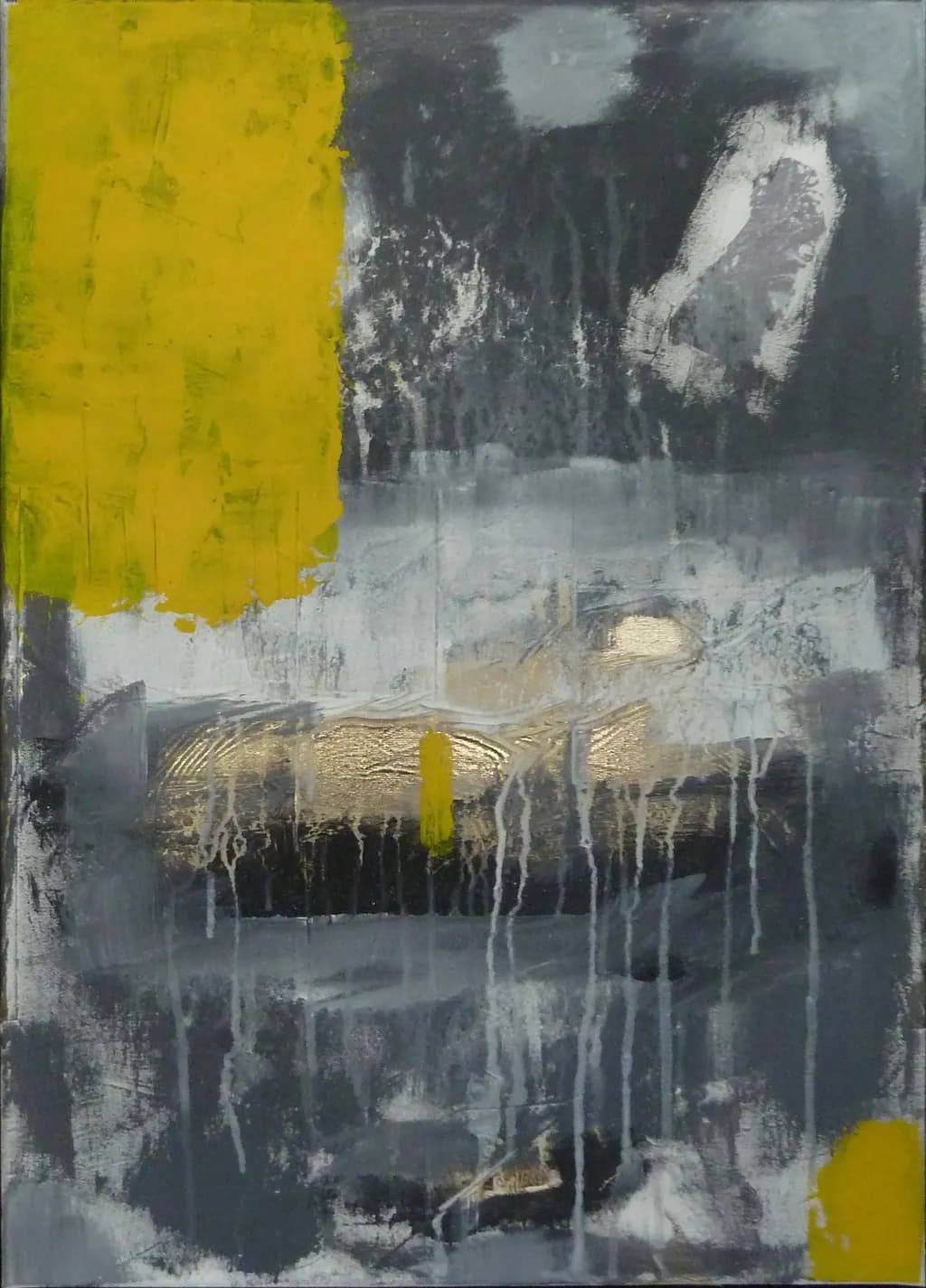 Abstract Gold and Gray