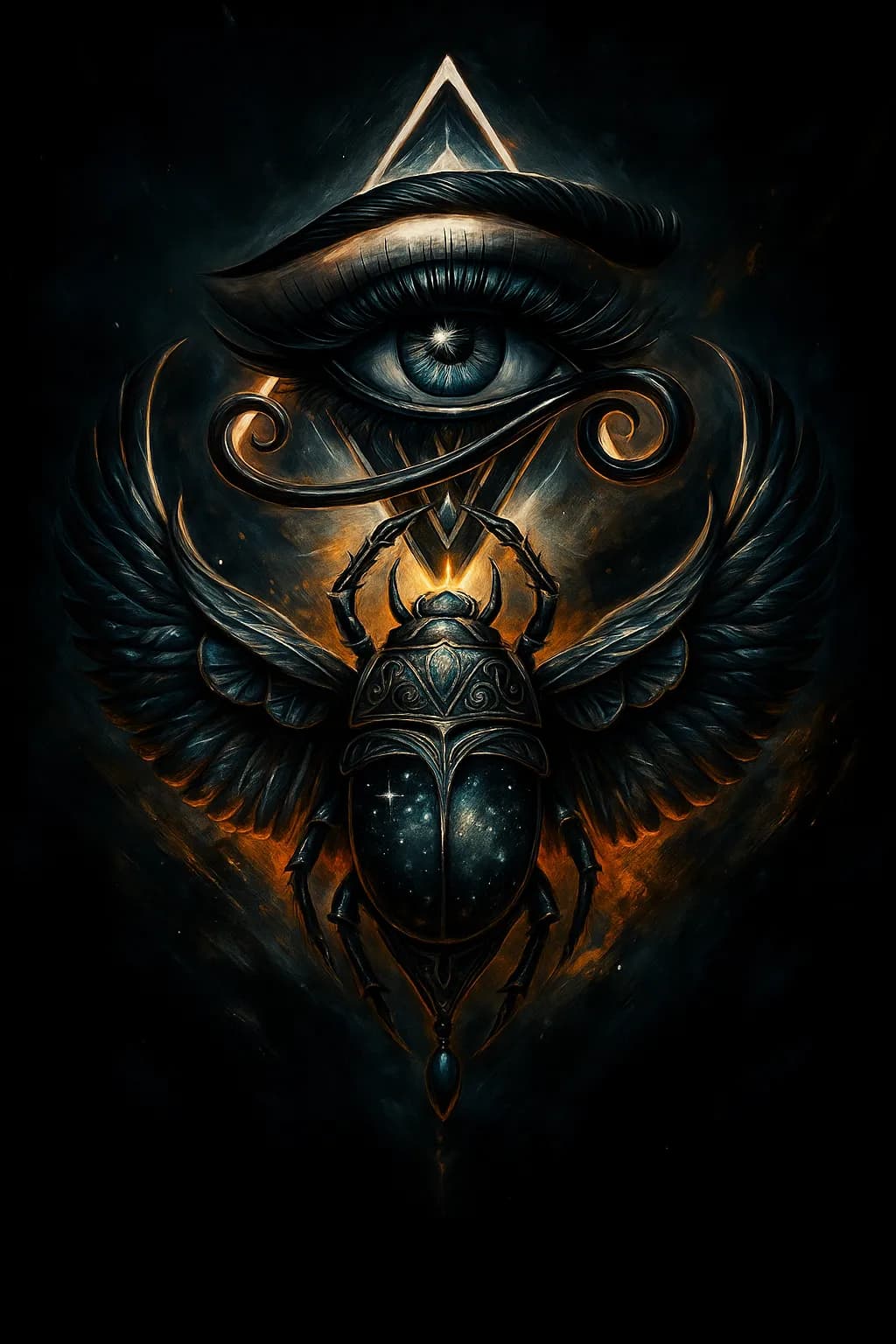 Mystical Eye and Scarab
