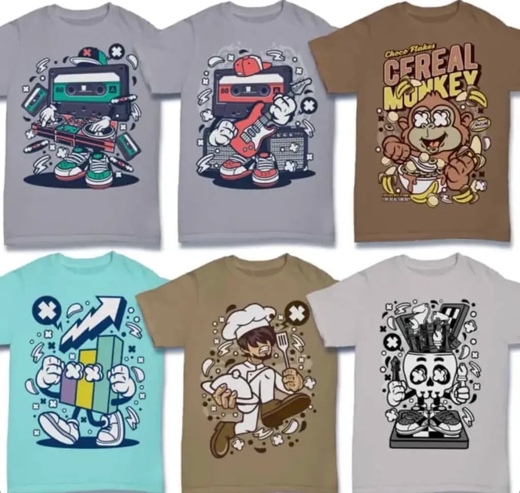 Nostalgic Playful Tees