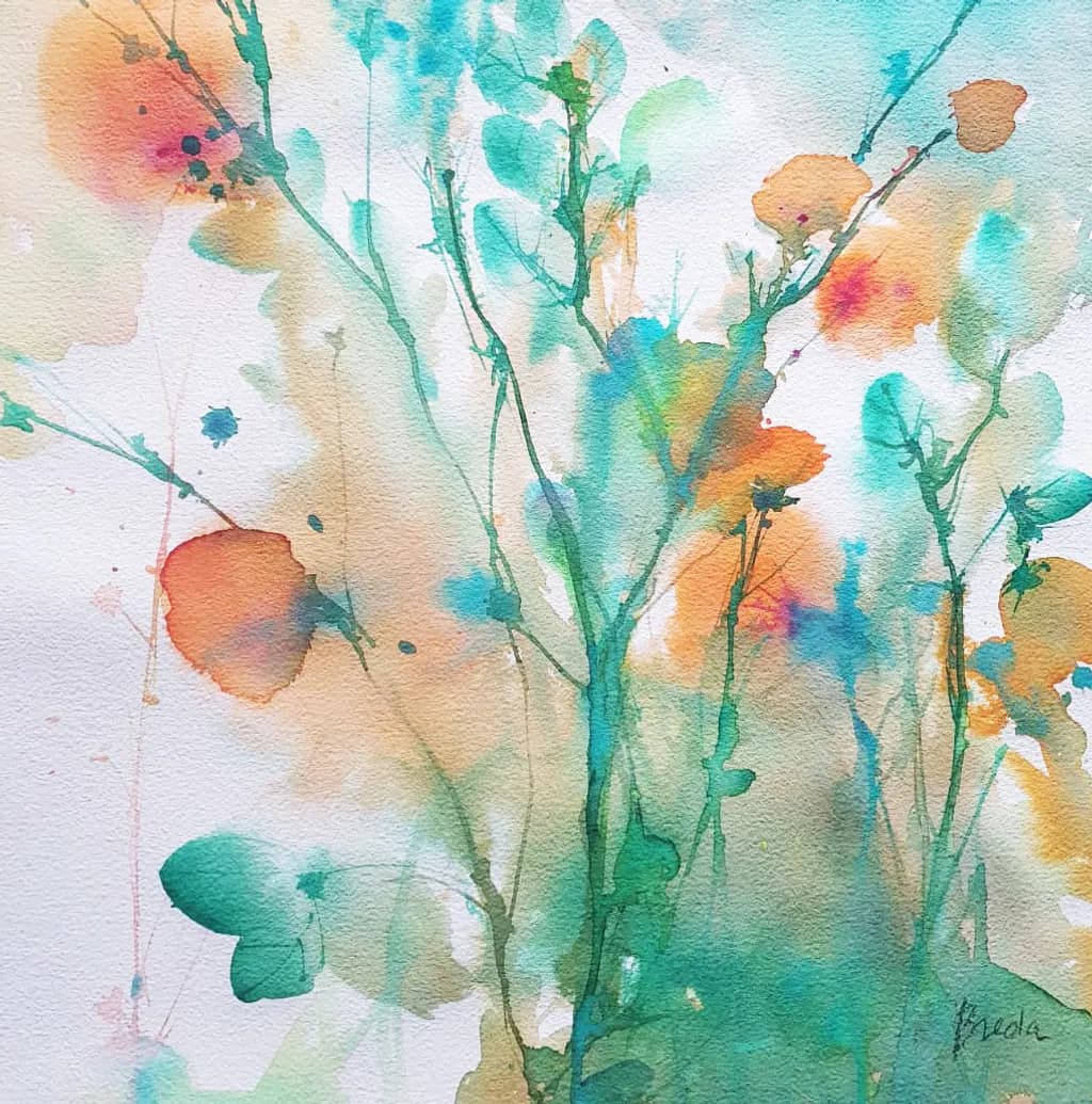 Abstract Floral Stems